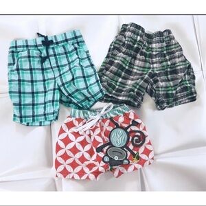 Mudpie Carters First Impressions Lot of Shorts Swim Trunks 0-6-12-18 months